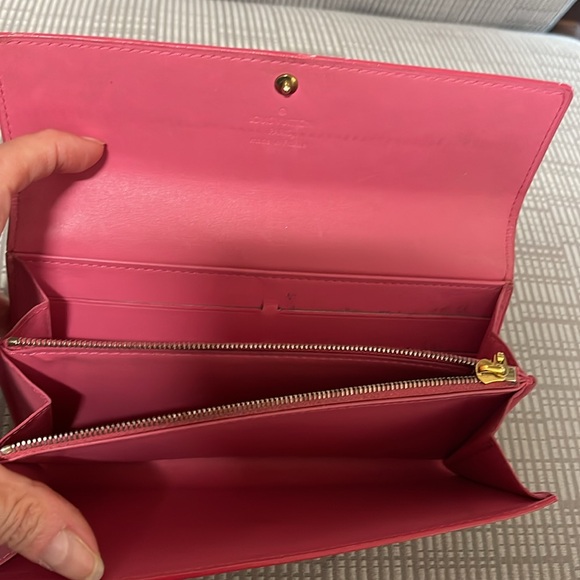 Louis Vuitton Sarah coral pink  Vernise Wallet- stunning - - Picture 2 of 8